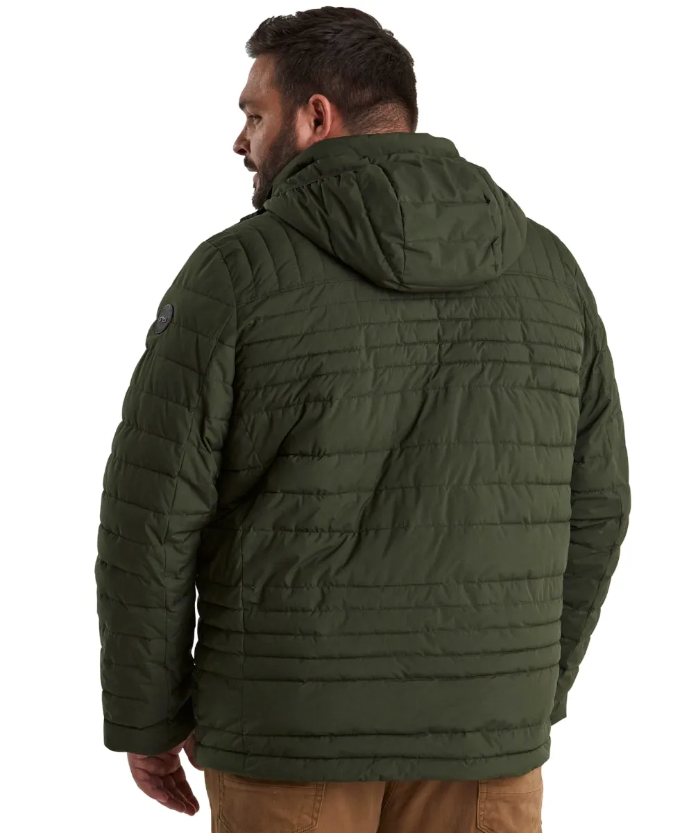 STOY Hugo Men’s Big and Tall Puffer Jacket Rust Red / Orange Sizes 3XL-6XL
