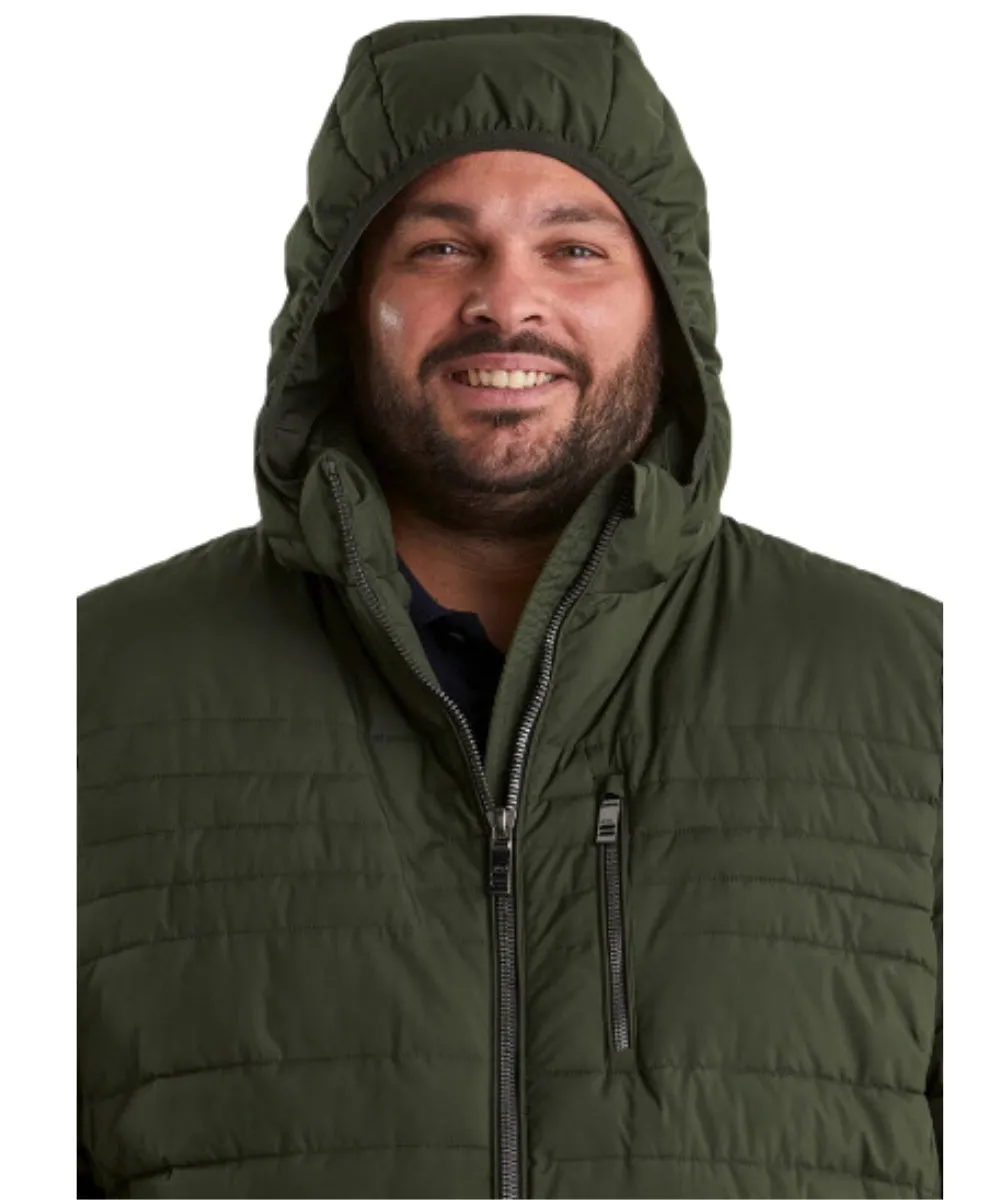 STOY Hugo Men’s Big and Tall Puffer Jacket Rust Red / Orange Sizes 3XL-6XL