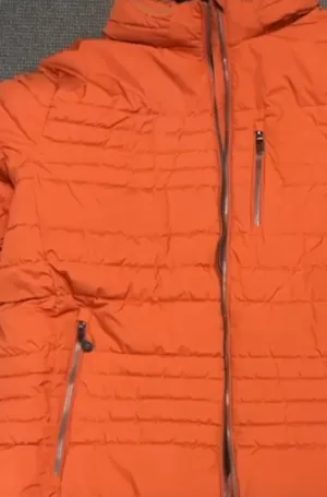 STOY Hugo Men’s Big and Tall Puffer Jacket Rust Red / Orange Sizes 3XL-6XL