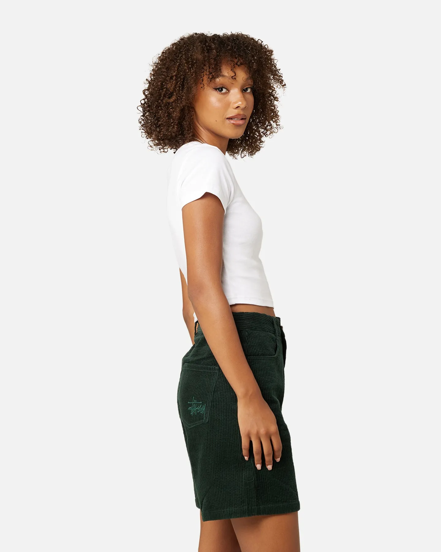 Stussy Women's Seal Rib T-Shirt White