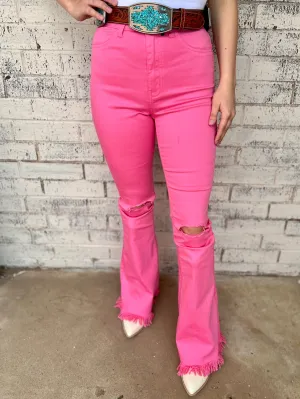 Sunset Fringe Flares