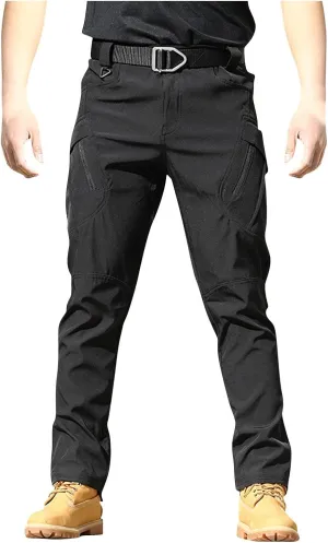 Tactical Pants for Men Relaxed Fit Ripstop Work Cargo Pants Stretch Flex Camo Hiking Pant Multi Pockets Outdoor Clothing