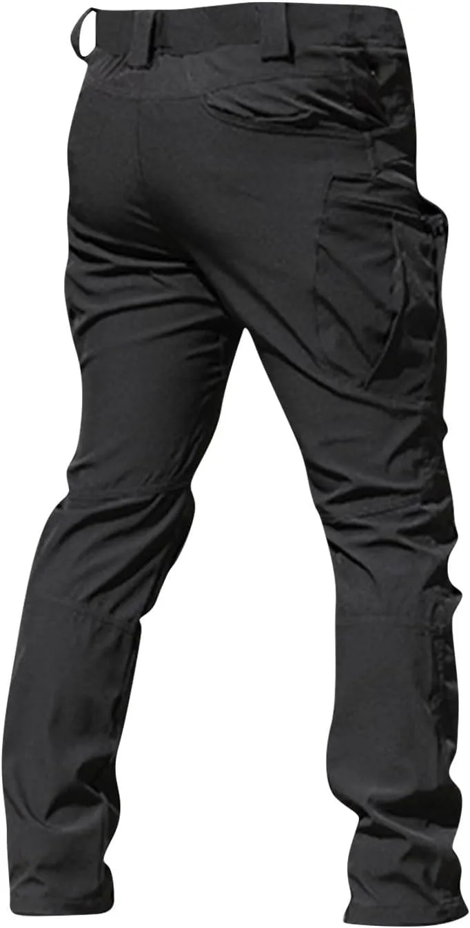Tactical Pants for Men Relaxed Fit Ripstop Work Cargo Pants Stretch Flex Camo Hiking Pant Multi Pockets Outdoor Clothing