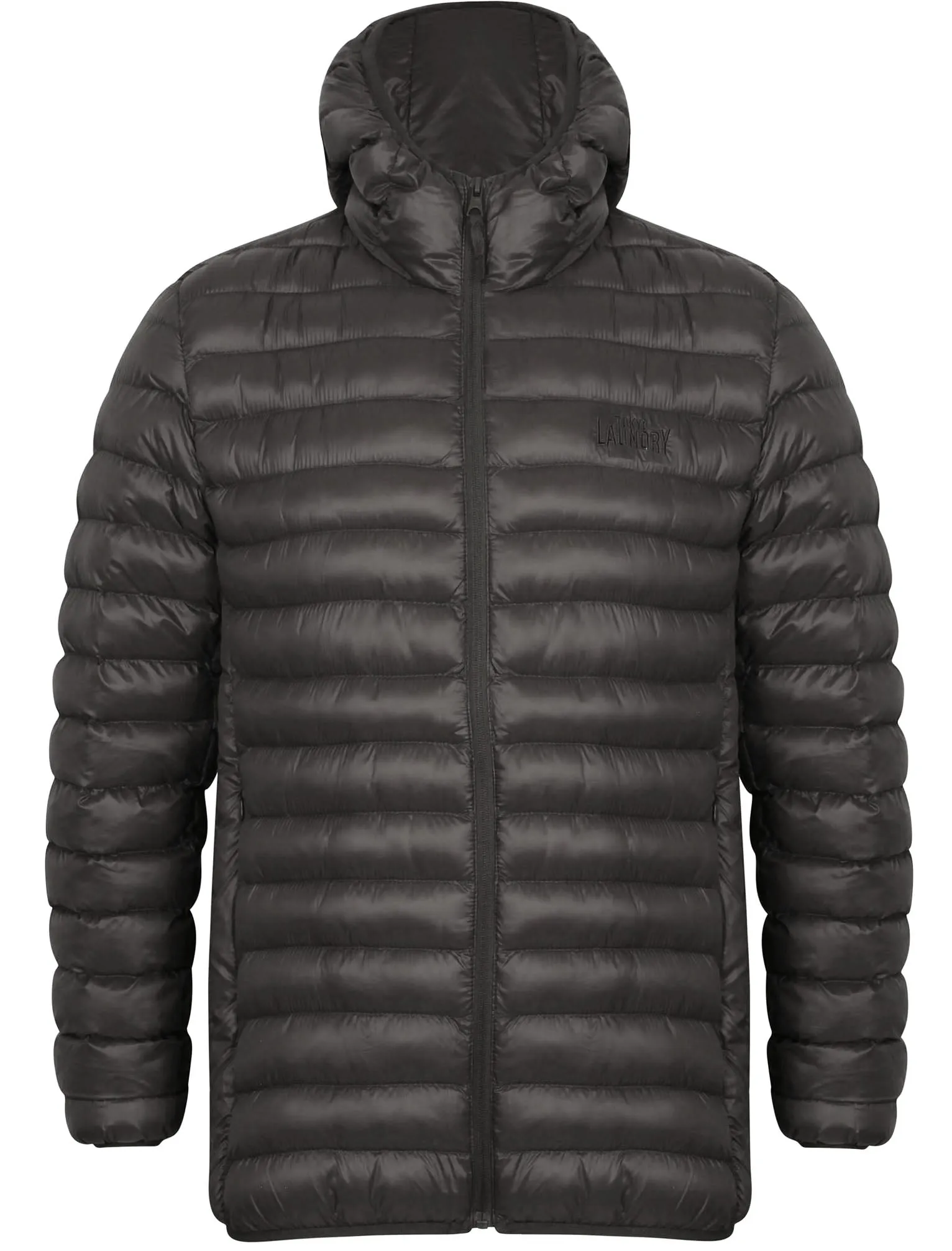 Torbock Quilted Puffer Jacket in Asphalt - Tokyo Laundry