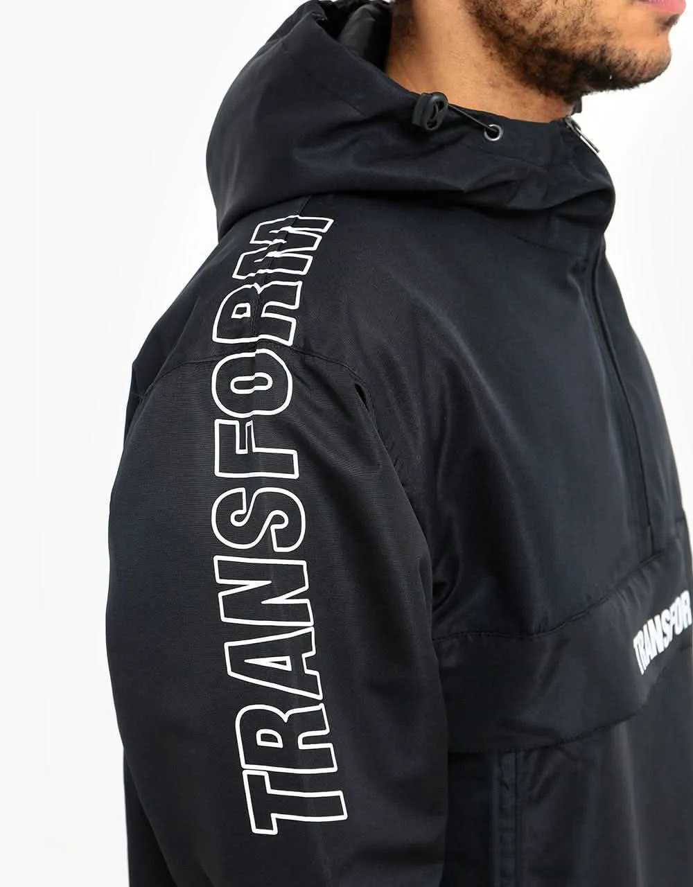 Transform The Fast Text Windbreaker 2021 Snowboard Jacket - Black/Black