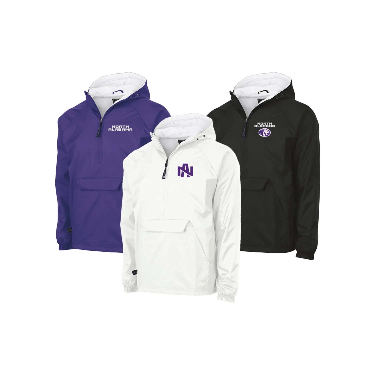 University of North Alabama Lined Windbreaker - Embroidered Choice of Logo