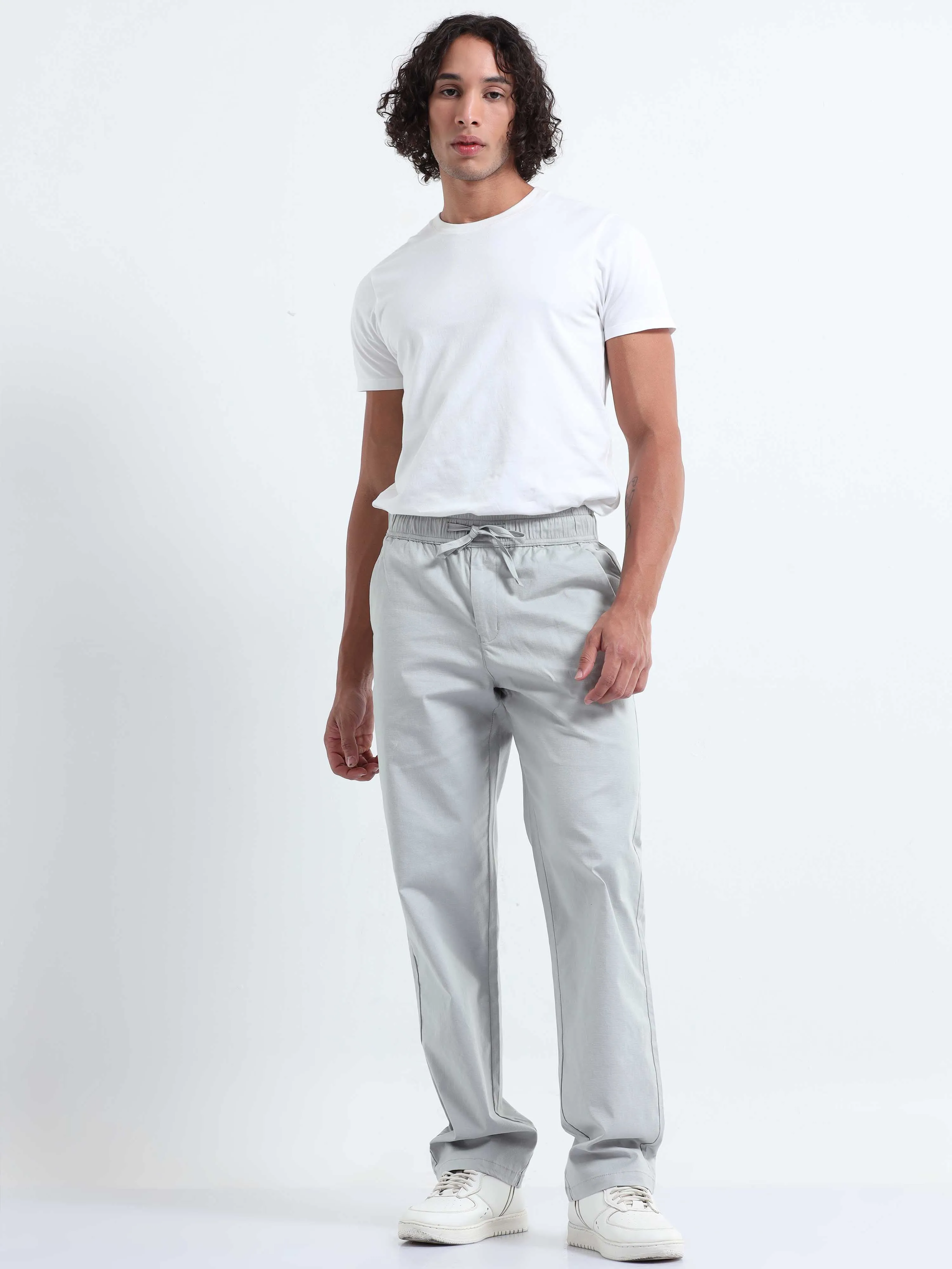 Verve Structural Grey Relaxed Pants