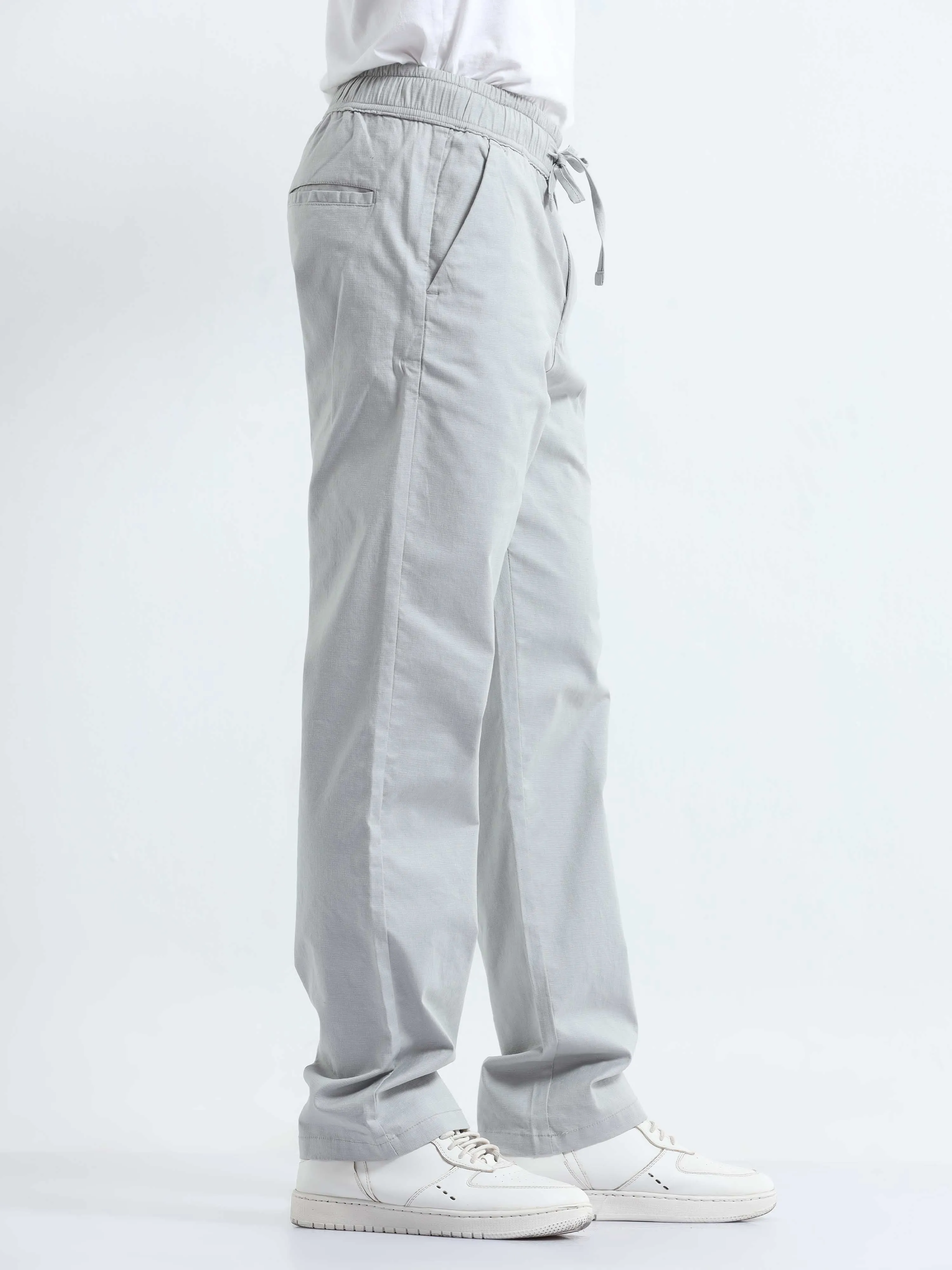 Verve Structural Grey Relaxed Pants