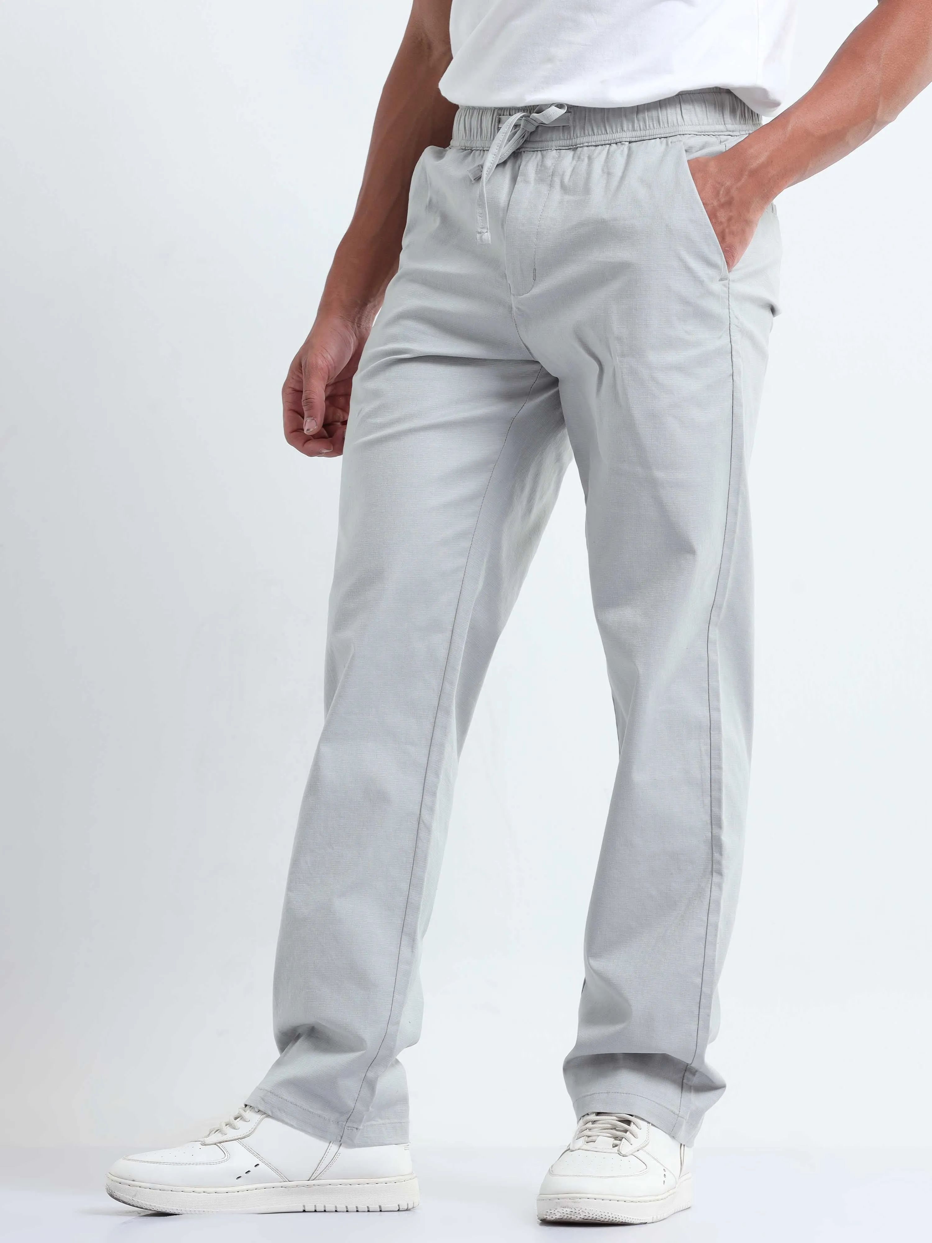 Verve Structural Grey Relaxed Pants