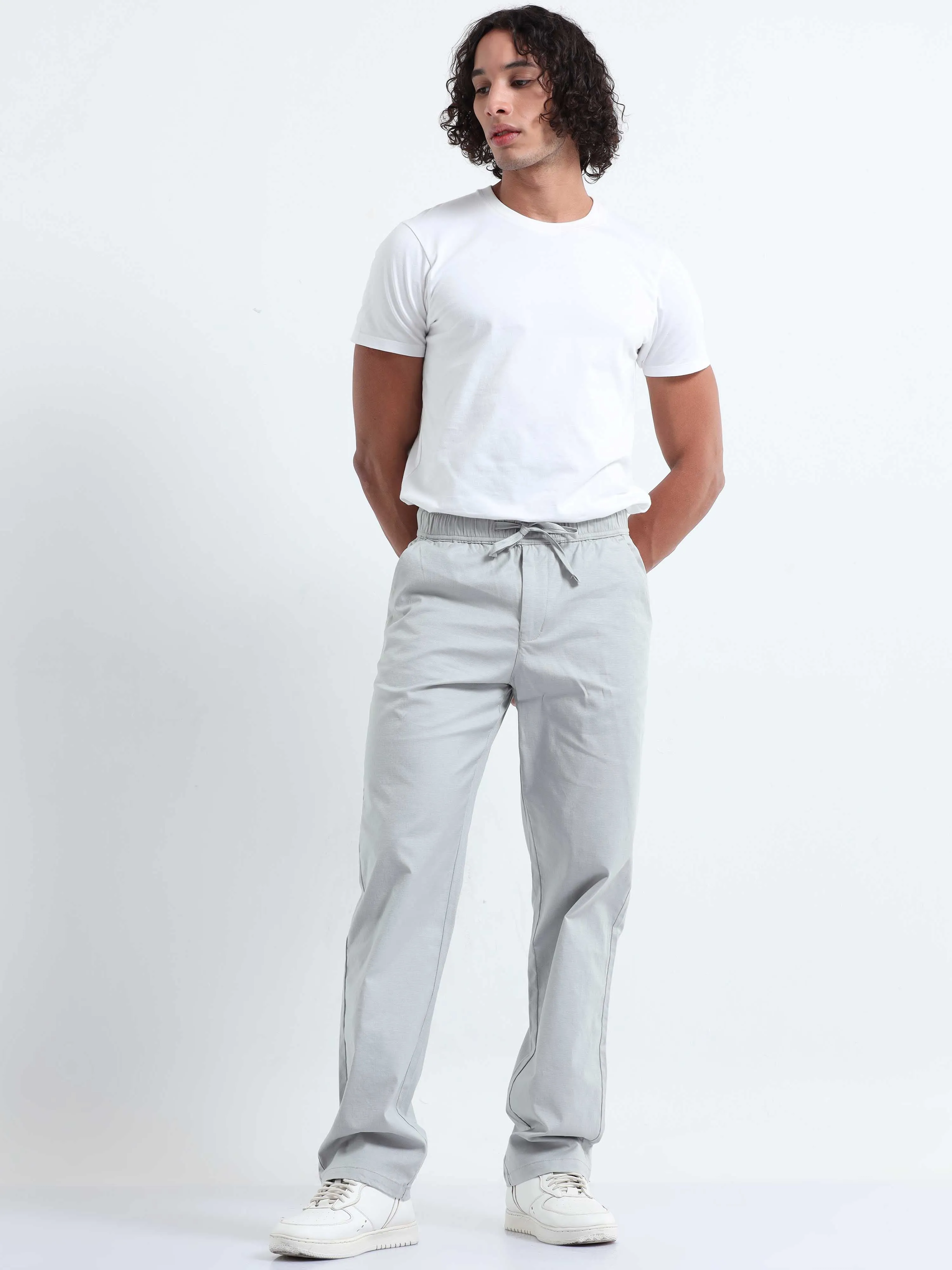 Verve Structural Grey Relaxed Pants