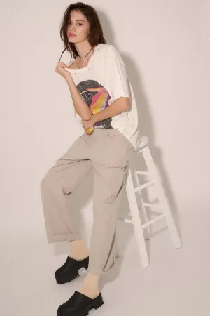 Walk Tall Straight-Leg Cotton Twill Cargo Pants