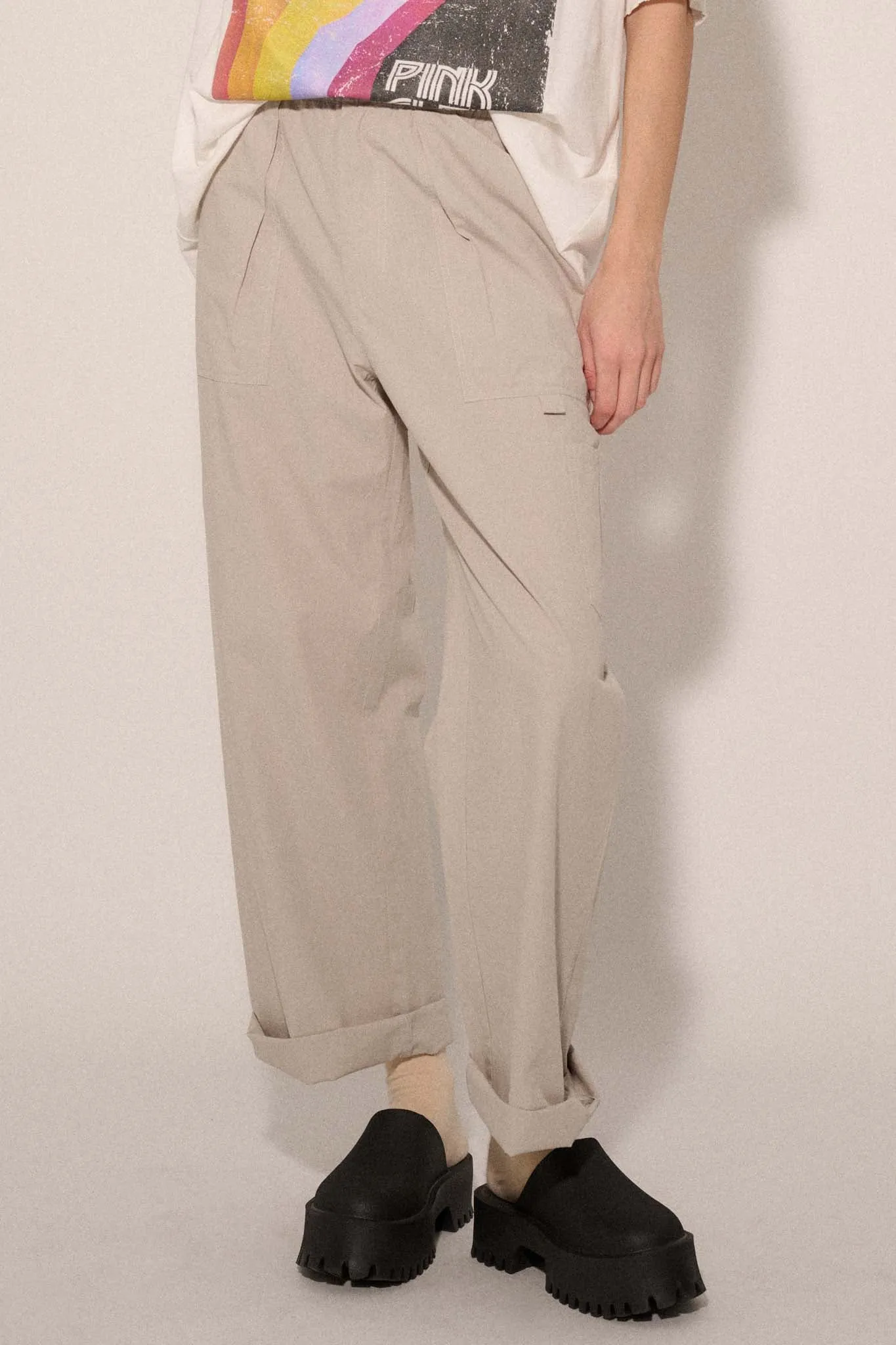 Walk Tall Straight-Leg Cotton Twill Cargo Pants